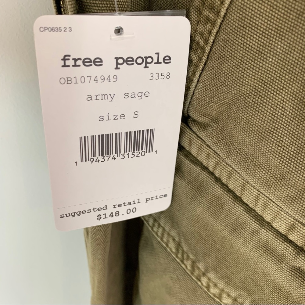 Free People Go West Utility Open Back Jumpsuit S - Picture 9 of 16